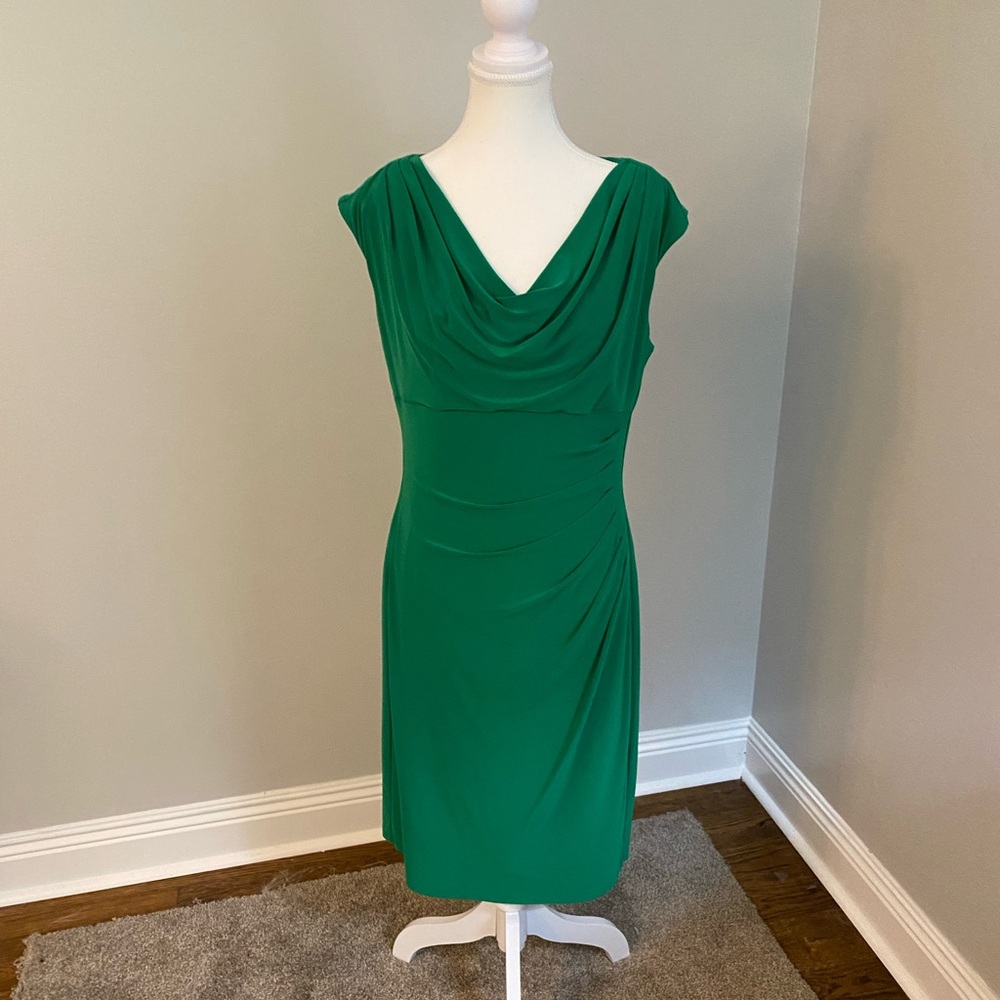 Lauren Ralph Lauren Green Midi Dress